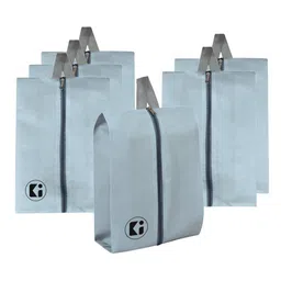 Kuber Industries Grey 6 Pieces Shoes Organisers-36