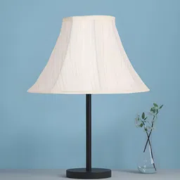 Aura Off White Frustum Shaped Table Lamp-image-46