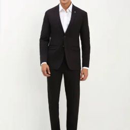 Allen Solly Brown Slim Fit Two Piece Suit-image-98