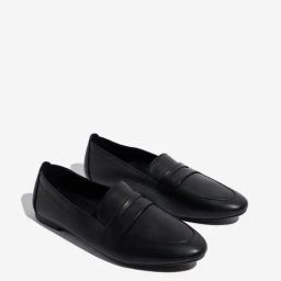 LUNA BLU by Westside Black Faux-Leather Loafers-image-42