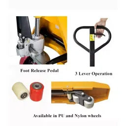 ELEQUIP Pallet Truck 3000 Kg Capacity 685 mm (27 inch) Fork Width For Internal Movement Operations, HPT-BF3.0/S image 3