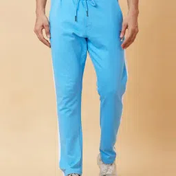 Being Human Light Blue Regular Fit Trackpants-picture-8