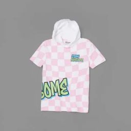 Fame Forever by Lifestyle Kids Pink & White Cotton Printed Tee-image-40