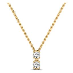 SHINE ETERNAL Lab Grown Diamond 18k (750) Yellow Gold Pendants for Women-image-65