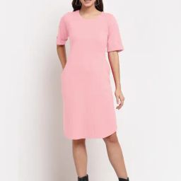 BRINNS Pink Midi Dress-image-48