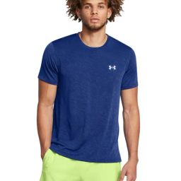 Under Armour Blue Slim Fit Texture Sports T-Shirt-image-82