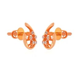 Bhima Jewels 22k (916) Rose Gold Earrings for Women-picture-28