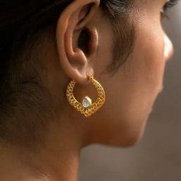 Shaya 92.5 Sterling Silver Queen of Organising Drop Earrings for Women-image-48