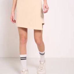 Ajile By Pantaloons Beige Cotton Relaxed Fit Skirt-image-49