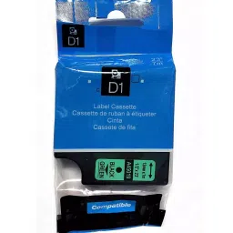 Ocean Compatible Label Tape For Dymo D1 12mm Black on Green-47