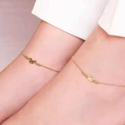 Zavya 92.5 Sterling Silver Wings Butterfly Pair of Anklet for Women-picture-11