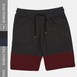 F&S Boys Pack Of 2 Colourblocked Shorts-image-91