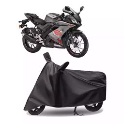 Auto Pearl Polyester Two Wheeler Cover for Yamaha YZF R15 V3.0 (Grey)-picture-12