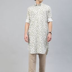 Majestic Man Men Quirky Printed Pure Cotton Kurta-picture-11