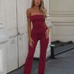 KPOP Off-Shoulder Basic Jumpsuit-picture-16