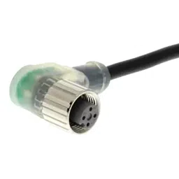 Omron Circular Connector Polyvinyl Chloride (PVC), XS2F-M12PVC3A5MPLED-36