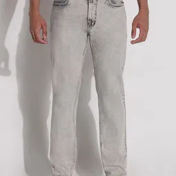 SHOWOFFFF Men Jean Slim Fit Low-Rise Heavy Fade Acid Wash Stretchable Jeans-image-44