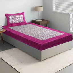 E Elma Unisex Pink Bedsheets-image-55
