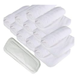DOMENICO Wet Free Cloth Nappies Inserts Pack 12 - White-10