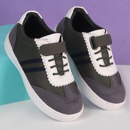 Babyoye Casual Shoes Velcro Closure- Grey-image-43
