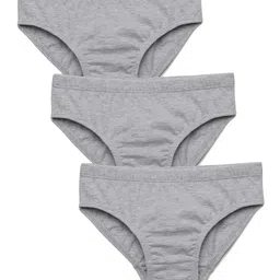 Charm n Cherish Pack Of 3 Solid Briefs - Grey-picture-37