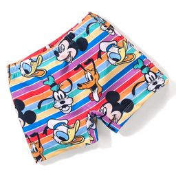 Babyhug Disney Mid Thigh Length Swimming Trunk With Mickey Mouse Family All Over Print - Multicolor-image-4