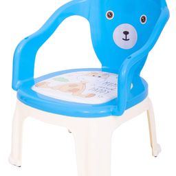Baybee Soft Cushion Plastic Chair - Blue-image-4