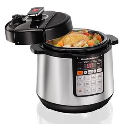 Hamilton Beach Electric Pressure Cooker, 10 in 1 Function, Rice Cooker, Idli Maker, 1 Touch Steam Release, Cook & Serve, Delayed Start, Slow Cook Technology, 10 Preset Program, Stainless Steel, 5.7L-picture-14