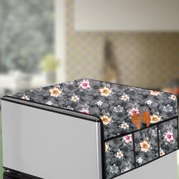 The Furnishing Tree Grey Plastic Refrigerator Cover-image-55