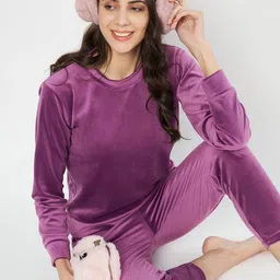 WAYLENE Women Round Neck Night suit-image-62