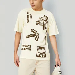 max Boys Abstract Printed Round Neck T-shirt-9
