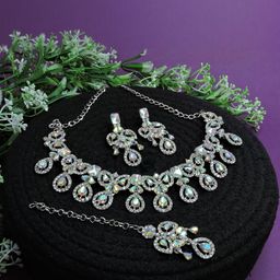 VATSALYA creation Alloy Gold- plated Multicolor Jewellery Set-picture-47
