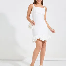 Styli Shoulder Straps Ruffled Bodycon Mini Dress-image-56