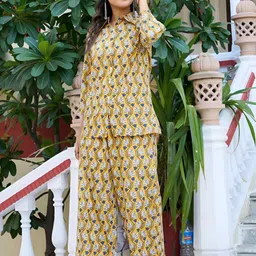 Kaftanize Women Floral Printed Shirt & Palazzos-picture-29