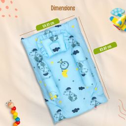 Luv Lap Large Infant Gadda Set Pilot Print - Blue image 5
