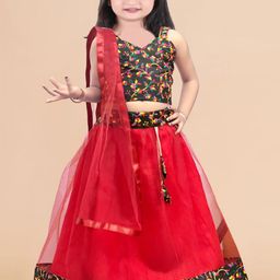 Sainur creation Girls Embroidered Ready to Wear Lehenga & Blouse With Dupatta-image-70