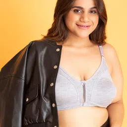 Clovia Grey T-shirt Bra Full Coverage-picture-1