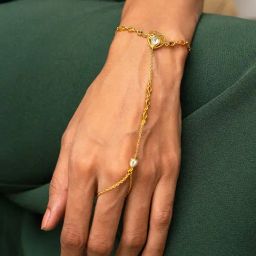 Shaya 92.5 Sterling Silver Queen of Encouragement Hand Harness Bracelet for Women-image-59