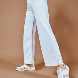 Dolce Crudo White Flare Fit Jeans-picture-39
