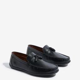 SOLEPLAY by Westside Black Tassel- Detailed Leather Loafers-image-41