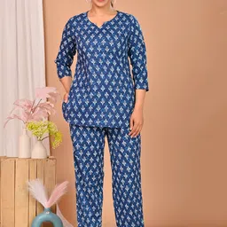 MISS REKHA Women Ethnic Motifs Printed Night suit-image-52