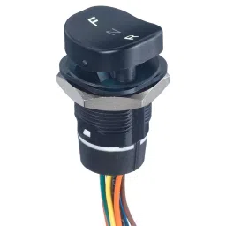 APEM ROCKER SW, DP3T, 1A, 24VDC, PANEL, BLACK, FNRCF4FSS2N2XWRX53XPM-22