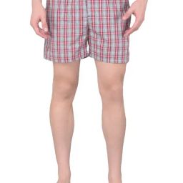 Force NXT Blue Cotton Regular Fit Checks Boxers-image-14