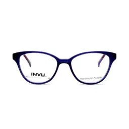 INVU A4021A Blue Full Rim Cat Eye Frame-image-55