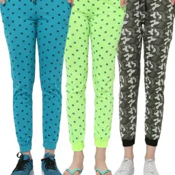 Vimal Jonney Multicolor Cotton Trackpants Pack of - 3-96