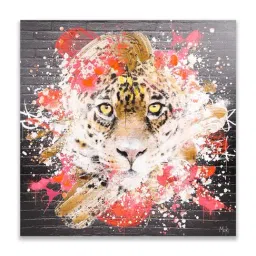 Home4U Multicolor Canvas 100 cm Tiger Wall Art - Set of 1-picture-47