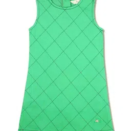 Cherry Crumble By Nitt Hyman Kids Green Checks Dress-image-38