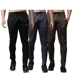 Vimal Jonney Multicolor Slim Fit Trackpants - Pack of 3-picture-19