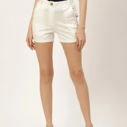 BRINNS White Regular Fit Mid Rise Shorts-picture-28