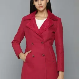 Allen Solly Red Cotton Blazer-picture-31